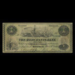 Canada, Merchants Bank of Canada (The), 1 dollar : 2 mars 1868