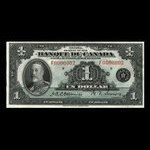 Canada, Banque du Canada, 1 dollar : 1935