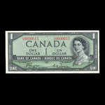 Canada, Banque du Canada, 1 dollar : 1954