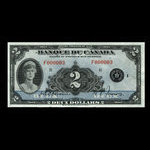 Canada, Banque du Canada, 2 dollars : 1935