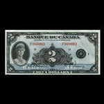 Canada, Banque du Canada, 2 dollars : 1935