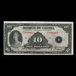 Canada, Banque du Canada, 10 dollars : 1935