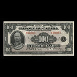 Canada, Banque du Canada, 100 dollars : 1935