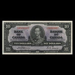 Canada, Banque du Canada, 10 dollars : 2 janvier 1937