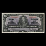 Canada, Banque du Canada, 10 dollars : 2 janvier 1937