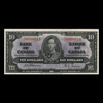 Canada, Banque du Canada, 10 dollars : 2 janvier 1937