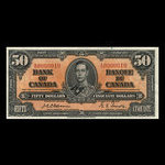 Canada, Banque du Canada, 50 dollars : 2 janvier 1937