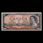 Canada, Banque du Canada, 2 dollars : 1954