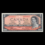 Canada, Banque du Canada, 2 dollars : 1954