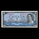 Canada, Banque du Canada, 5 dollars : 1954