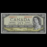 Canada, Banque du Canada, 20 dollars : 1954