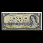 Canada, Banque du Canada, 20 dollars : 1954