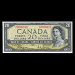 Canada, Banque du Canada, 20 dollars : 1954