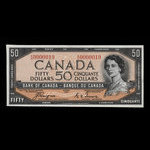 Canada, Banque du Canada, 50 dollars : 1954