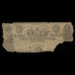 Canada, Central Bank of New Brunswick, 1 livre(anglaise) : 1 mai 1847