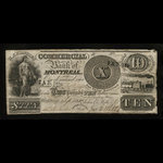 Canada, Commercial Bank of Montreal, 10 dollars : 1 septembre 1835