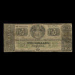 Canada, Commercial Bank of New Brunswick, 2 dollars : 1 novembre 1860