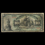 Canada, Home Bank of Canada, 10 dollars : 1 mars 1904