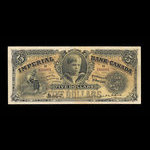 Canada, Imperial Bank of Canada, 5 dollars : 1 janvier 1910