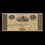 Canada, Montreal Bank, 1 dollar : 7 juillet 1821