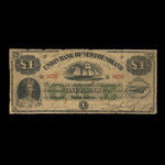 Canada, Union Bank of Newfoundland, 1 livre(anglaise) : 4 octobre 1865