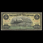 Canada, Bank of Vancouver, 5 dollars : 2 mai 1910