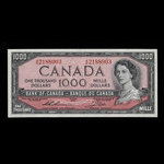 Canada, Banque du Canada, 1,000 dollars : 1954