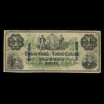 Canada, Union Bank of Lower Canada, 4 dollars : 1 mars 1866