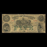 Canada, Bank of Toronto (The), 5 dollars : 1 juillet 1890