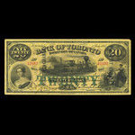 Canada, Bank of Toronto (The), 20 dollars : 1 juillet 1887