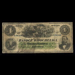 Canada, Banque d'Hochelaga, 4 piastres : 2 juillet 1877