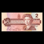 Canada, Banque du Canada, 2 dollars : 1986