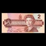 Canada, Banque du Canada, 2 dollars : 1986