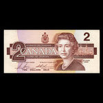 Canada, Banque du Canada, 2 dollars : 1986