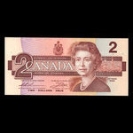 Canada, Banque du Canada, 2 dollars : 1986