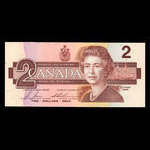 Canada, Banque du Canada, 2 dollars : 1986