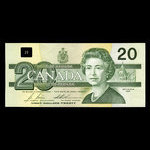 Canada, Banque du Canada, 20 dollars : 1991