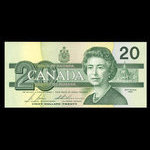 Canada, Banque du Canada, 20 dollars : 1991