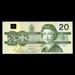 Canada, Banque du Canada, 20 dollars : 1991