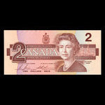 Canada, Banque du Canada, 2 dollars : 1986