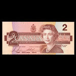 Canada, Banque du Canada, 2 dollars : 1986