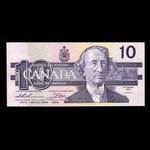 Canada, Banque du Canada, 10 dollars : 1989