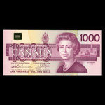 Canada, Banque du Canada, 1,000 dollars : 1988