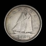 Canada, Georges VI, 10 cents : 1937