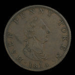 Canada, Carritt & Alport, 1/2 penny : 1814