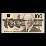 Canada, Banque du Canada, 100 dollars : 1988