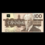 Canada, Banque du Canada, 100 dollars : 1988