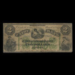 Canada, Union Bank of Prince Edward Island, 2 dollars : 1 mars 1875