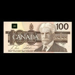 Canada, Banque du Canada, 100 dollars : 1988