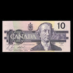 Canada, Banque du Canada, 10 dollars : 1989